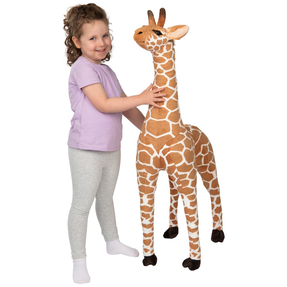 Grande girafe géante en peluche 100 cm - Cadeau pour enfant : :  Jeux et Jouets