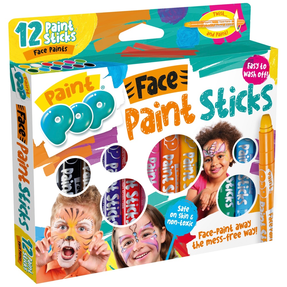 Paint Pop 12 Face Paint Sticks