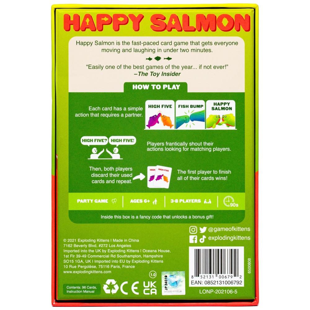 How to Play Happy Salmon Card Game