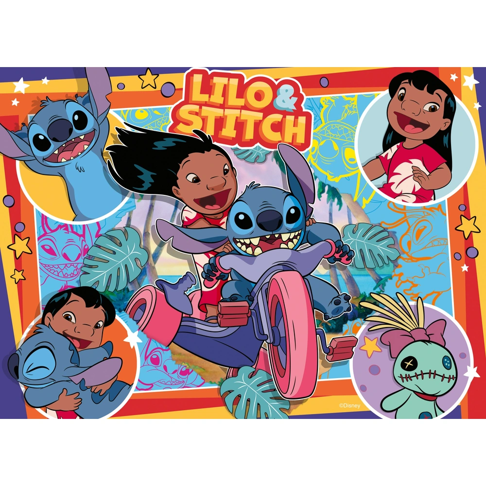 Trefl Lilo & Stitch Puzzel – 100 Stukjes – 410 X 275 Mm – Kleurrijk – Voor Kinderen Vanaf 5 Jaar – Cadeautip – Educatief En Leuk