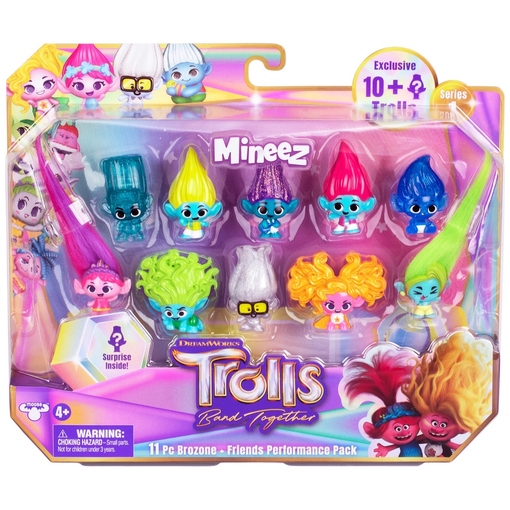 Trolls Band Together Mineez Series 1 Friends Performance 11 Pack ...
