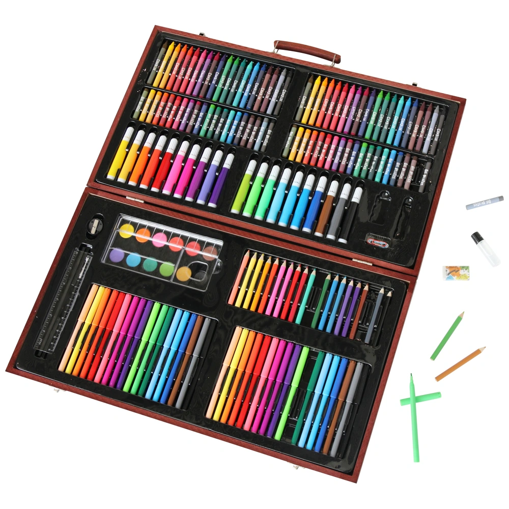 kim LES PLAYBOYS EN KARTON おまけ付き セット Crafty Co. Art Set Junior Houten Tekenkoffer 180-delig | Smyths