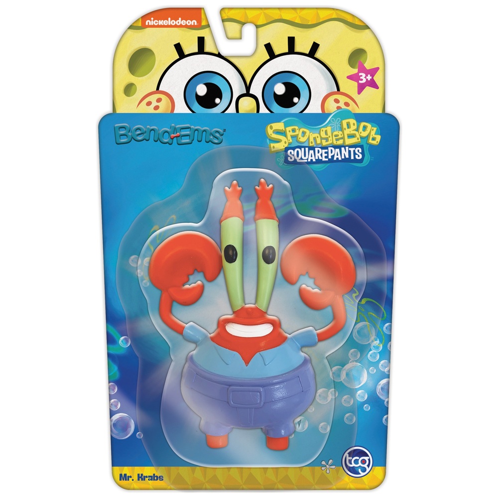 Bend-Ems Spongebob Schwammkopf Figur Mr. Krabs | Smyths Toys Österreich