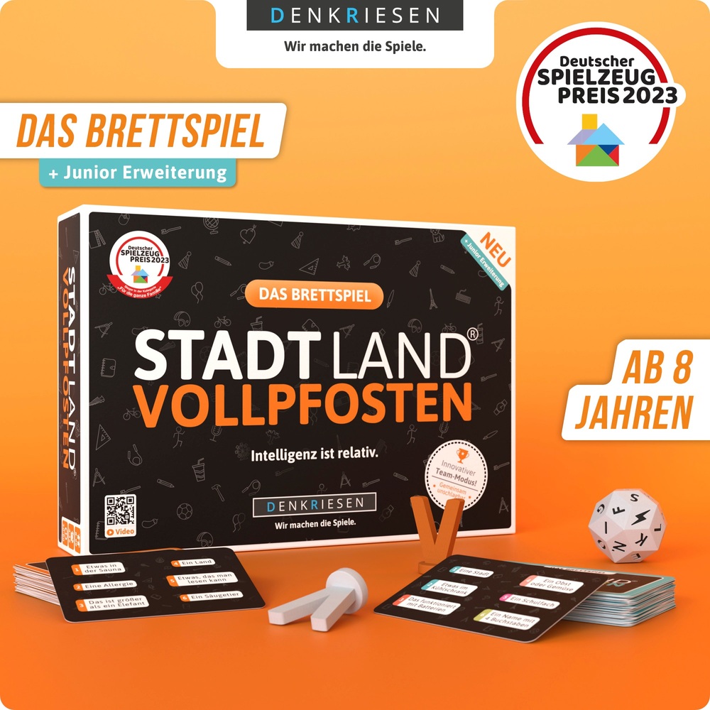 Stadt Land VOLLPFOSTEN® - Gioco Di Carte Woozle Goozle Edition