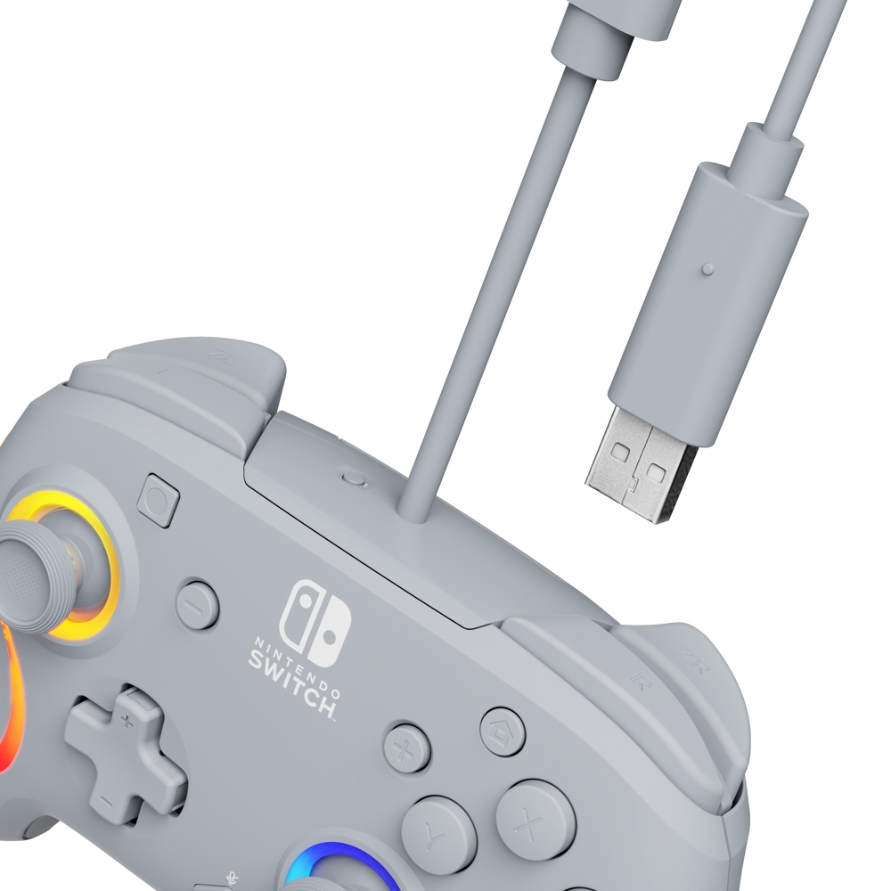 PDP Gaming Nintendo Switch Afterglow™ Wave Wired Controller - Grey ...