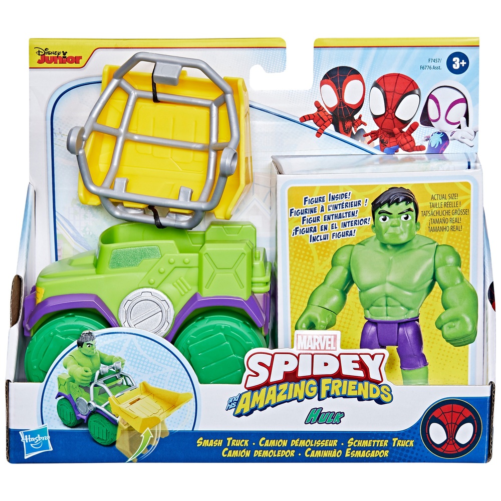 Marvel Spidey and His Amazing Friends Hulk Smash Truck Set | Smyths Toys UK