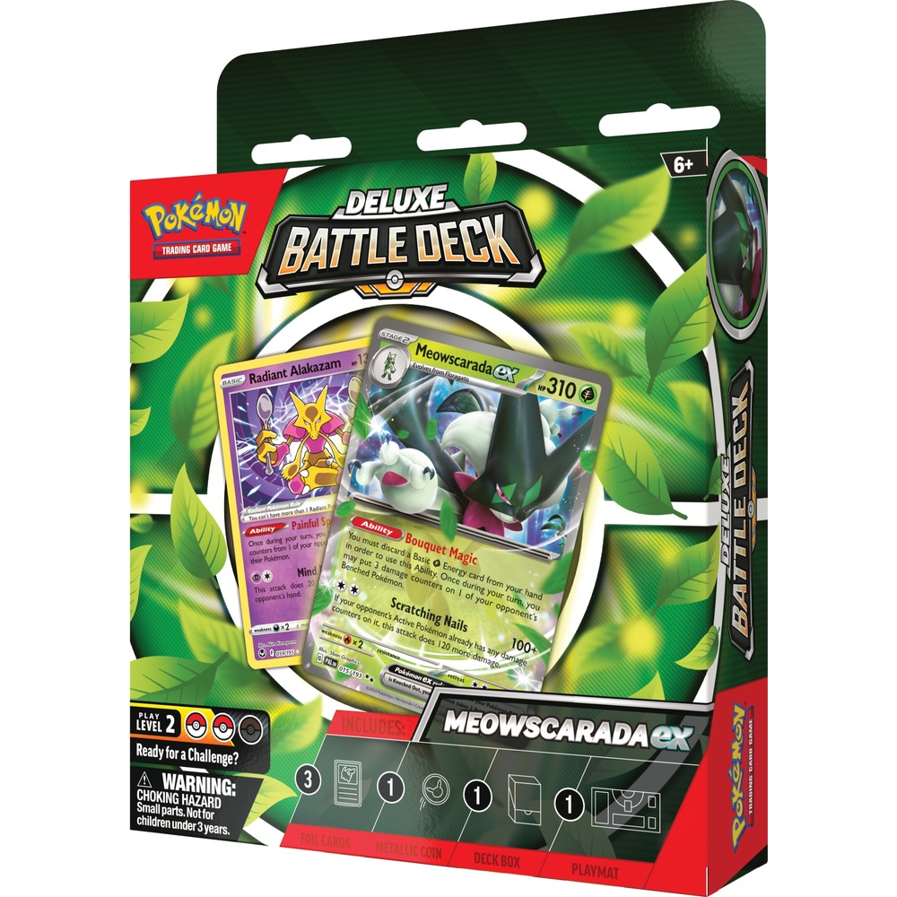 Pokémon Trading Card Game: Deluxe Battle Deck Quaquaval Ex/Meowscarada ...