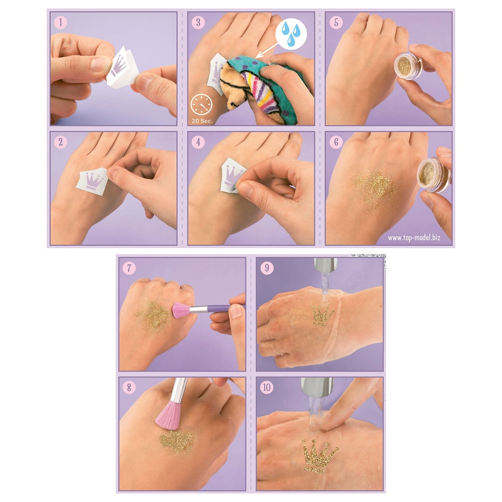 TOPModel Glitter Tattoo Ballet Set Smyths Toys UK