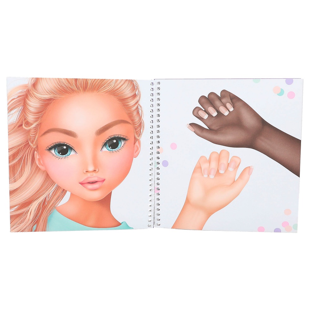 Dress Me Up Face Sticker Book Glitter Queen