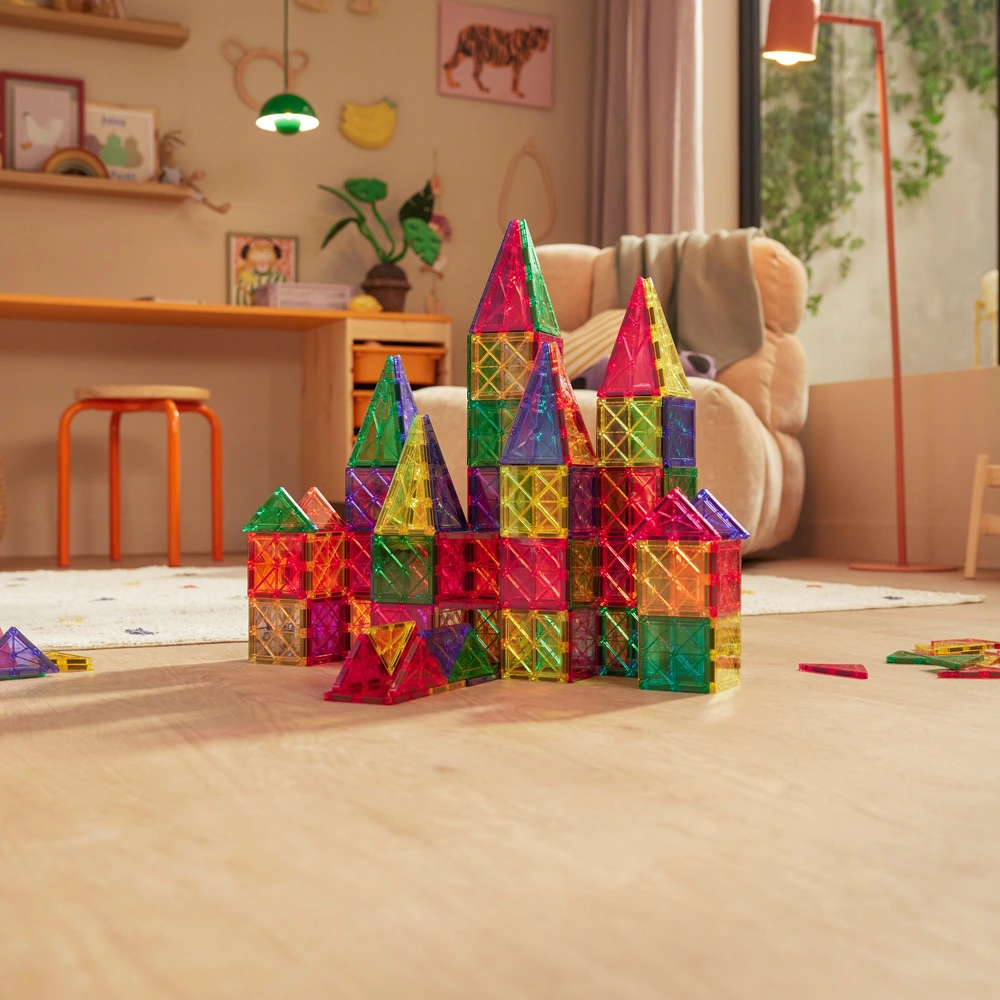High Quality Plastic Magnet Toys Educational Toys 3D Colorful Magnetic Tiles Mag High Quality Plastic Magnet Toys Educational Toys 3D Colorful Magnetic Tiles Mag