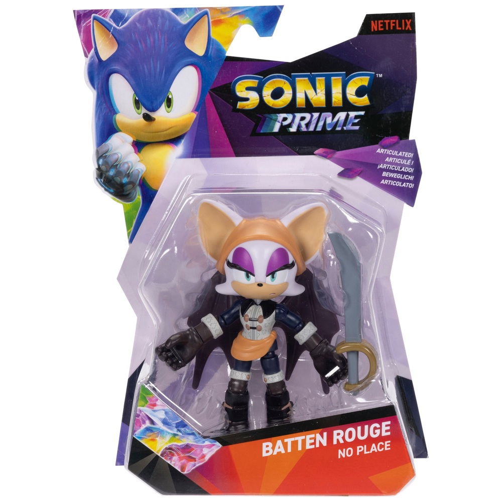 Sonic Prime 13cm Batten Rouge Figure | Smyths Toys UK