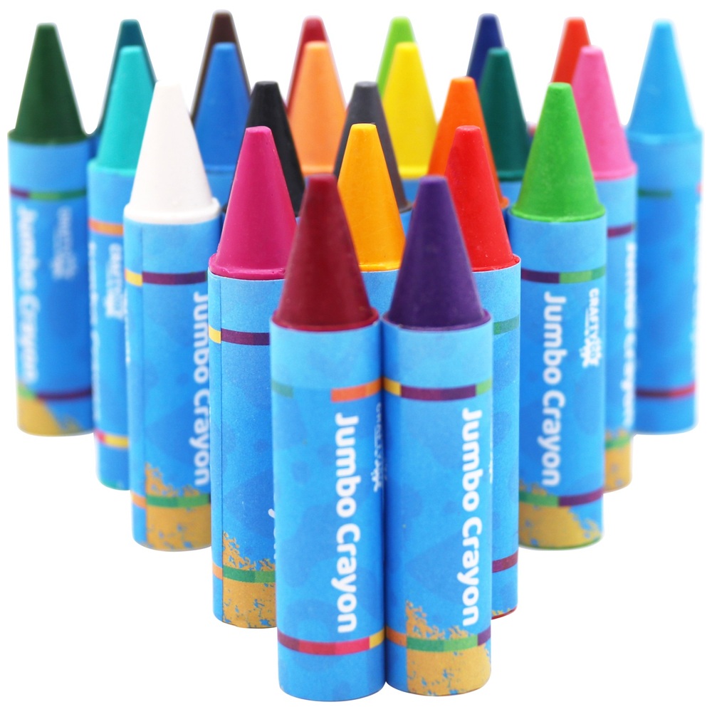 Crafty Co. Jumbo Crayons 24 Pack | Smyths Toys UK