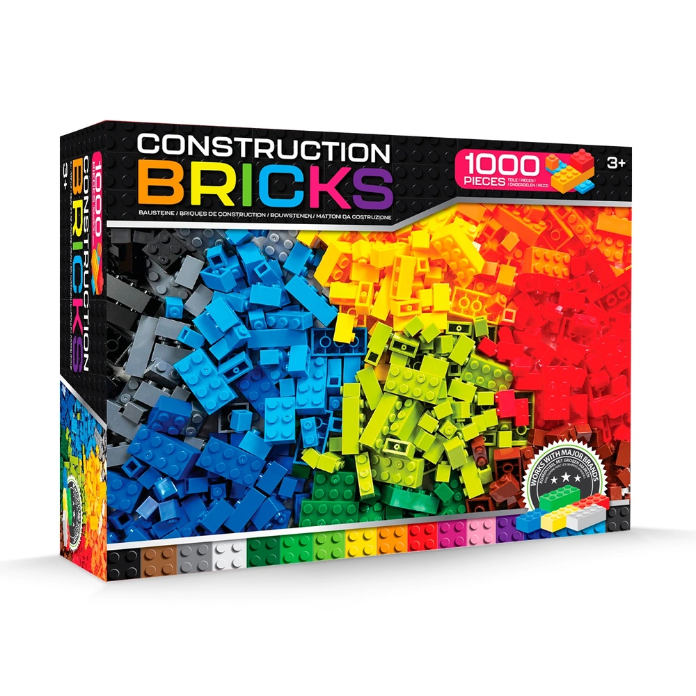 Build-It Building Blocks Classic Construction Bricks 1000 Piece