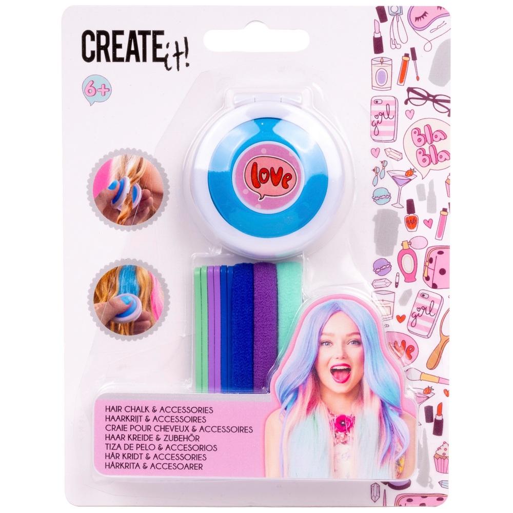 Create it! Hair Chalk & Accessories Assortment Smyths Toys UK