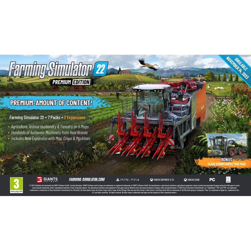 Farming Simulator 22 XBox One / Series X with Bonus Pack New Sealed Fast  Ship