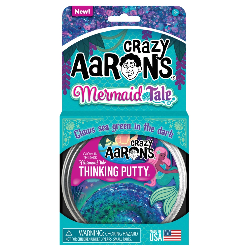 Crazy Aaron’s Glow In The Dark Mermaid Tale Thinking Putty Smyths Toys Ireland