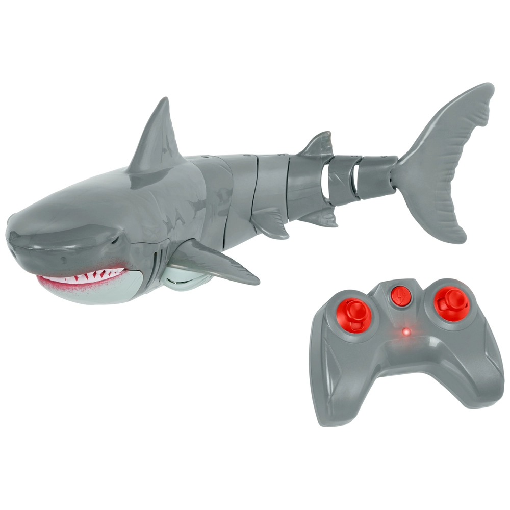 Requin Télécommandé Bateau Jouet - Simulation Sous-Marine Avec Lumière LED Et Double Hélice