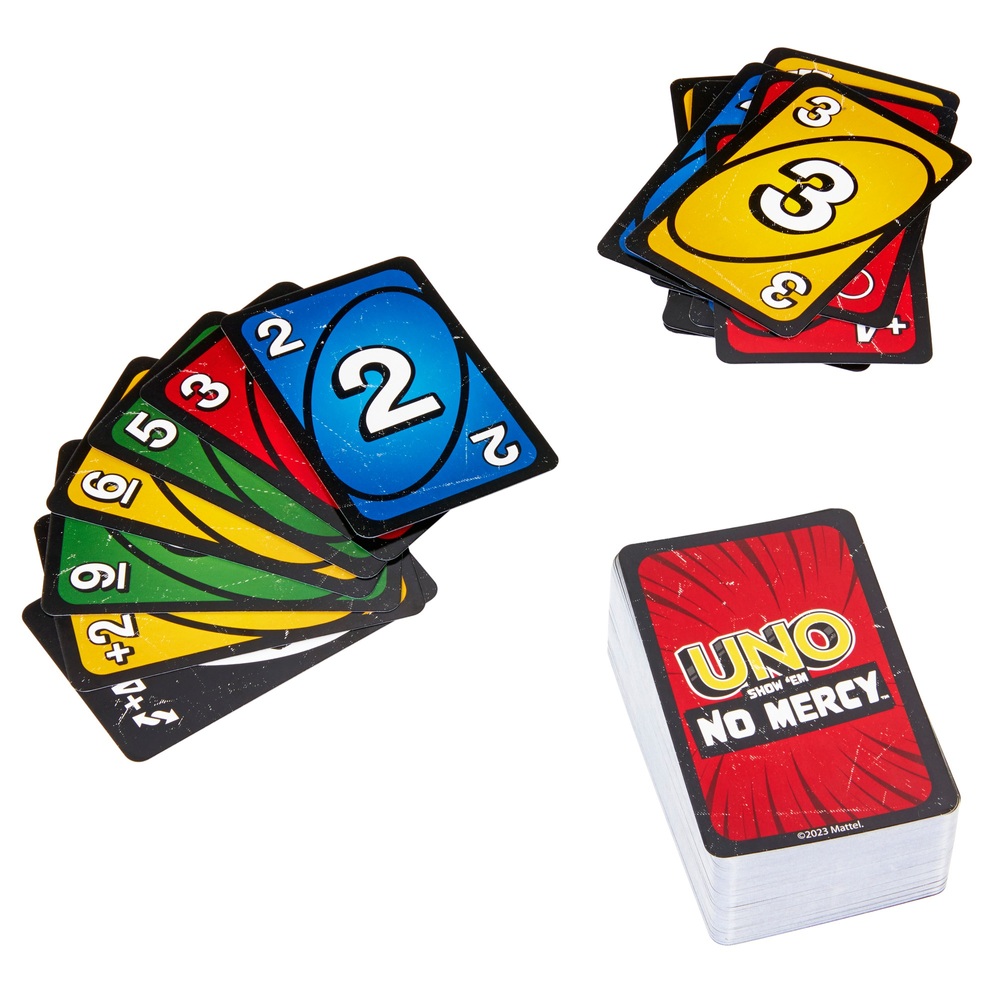  UNO Show 'em No Mercy Card Game for Kids, Adults