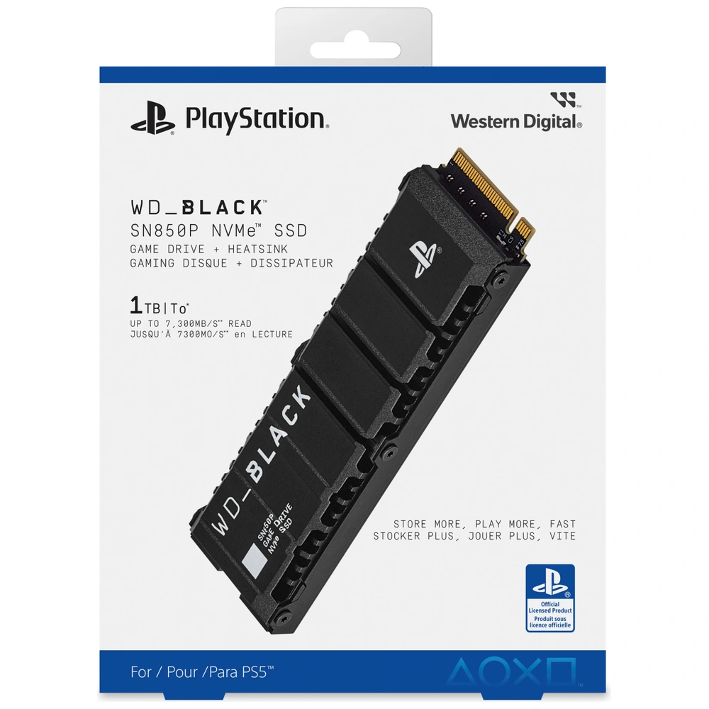 WD_BLACK SN850P NVMe SSD Game Drive Storage for PlayStation 5