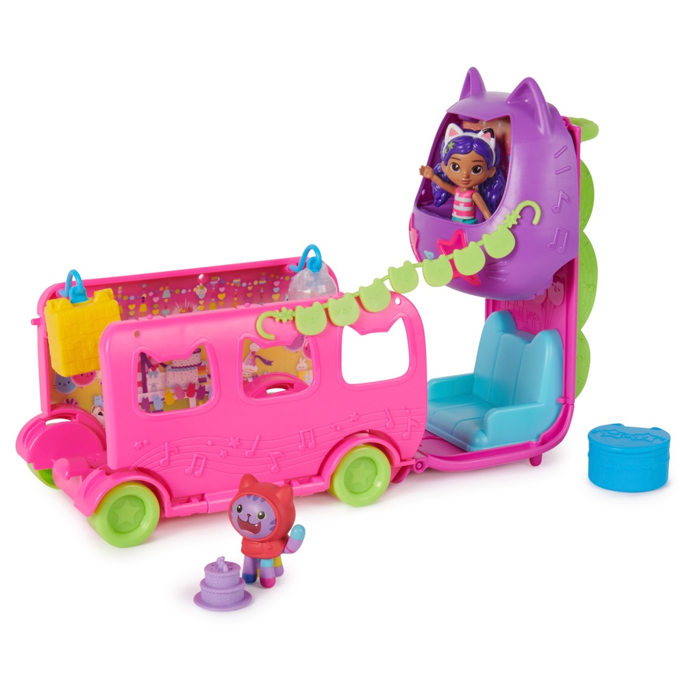 Gabby's Dollhouse Purrfect Party Bus Set | Smyths Toys UK