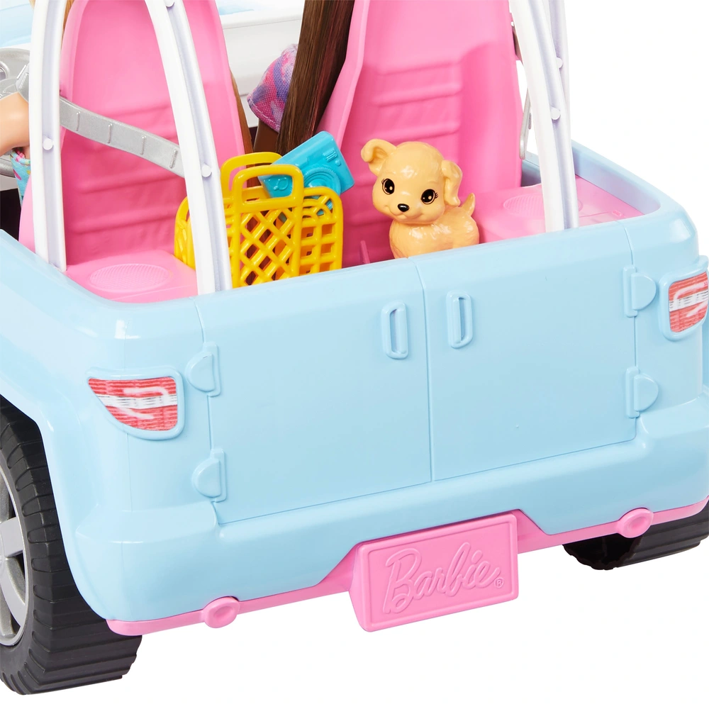 Pack Barbie Avec Jeep, Bateau Et 2 Poupées - Neuf (boîte Légèrement Abîmée) - Modèle 2020 Mattel