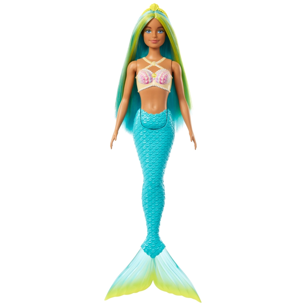 Barbie Dreamtopia Doll Mermaid Green Hair Smyths Toys UK