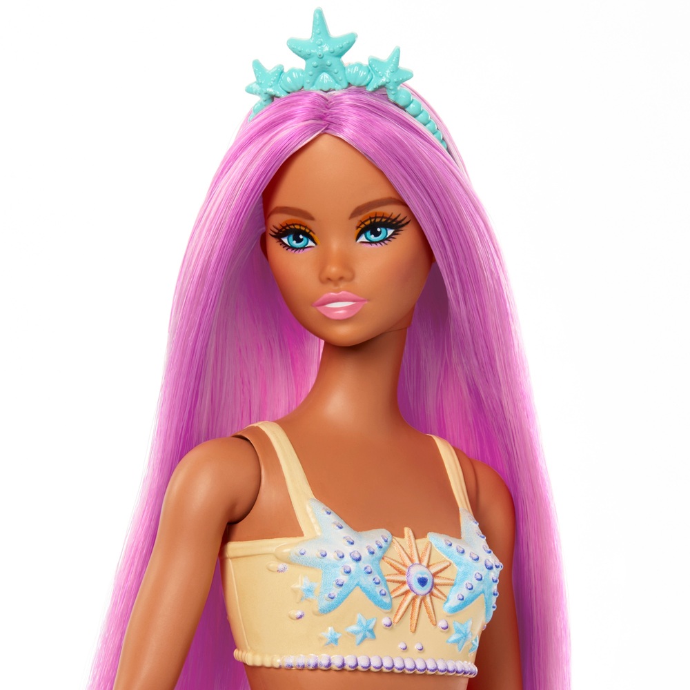 Barbie Dreamtopia Meerjungfrau Puppe mit pinkem Haar und Seestern