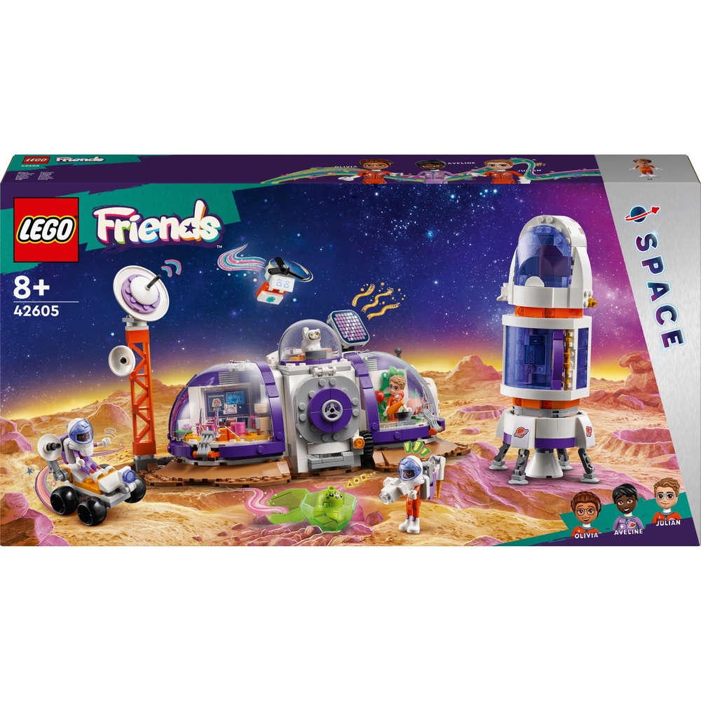 LEGO Friends 42605 Mars Space Base and Rocket Spaceship Toy Set ...