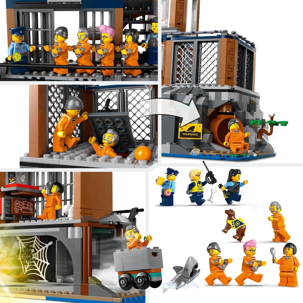 LEGO City 60419 Police Prison Island Building Toy Set | Smyths Toys UK