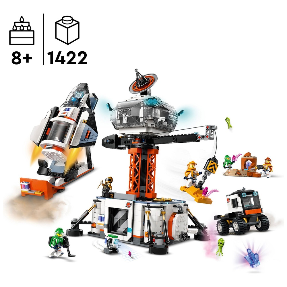 LEGO City 60434 Space Base and Rocket Launchpad Set | Smyths Toys UK