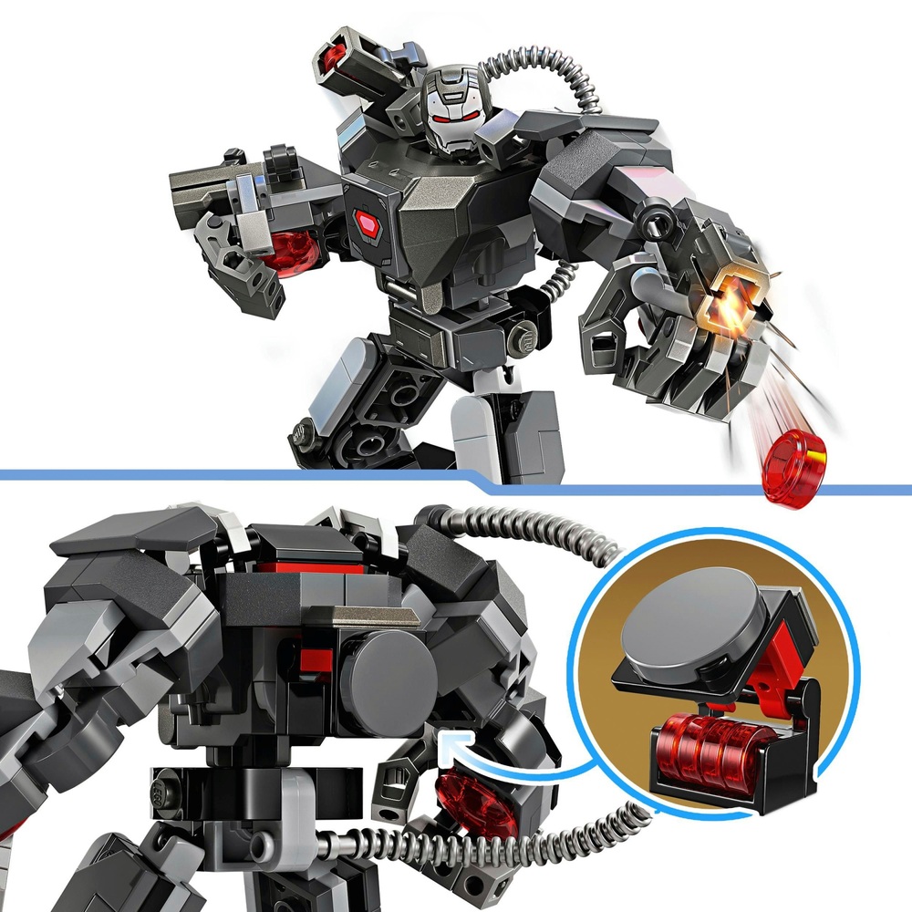 LEGO Marvel 76277 War Machine Mech Armour Figure Set | Smyths Toys UK