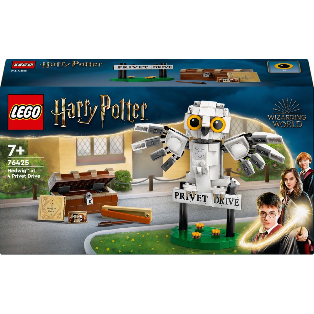 LEGO Harry Potter 76425 Hedwig at 4 Privet Drive Toy Owl Set Smyths Toys UK