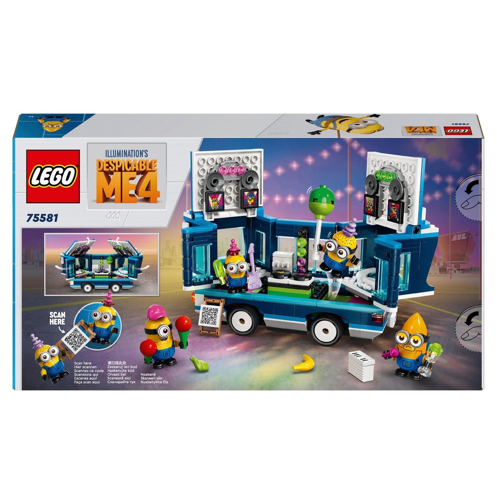 LEGO Despicable Me 75581 Minions’ Music Party Bus Toy Set | Smyths Toys ...