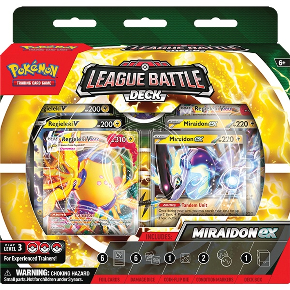 Pokémon Trading Card Game Miraidon ex League Battle Deck Smyths Toys UK