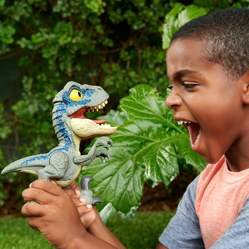 Jurassic World Mega Roar Blue the Velociraptor Dinosaur Toy Smyths Toys UK
