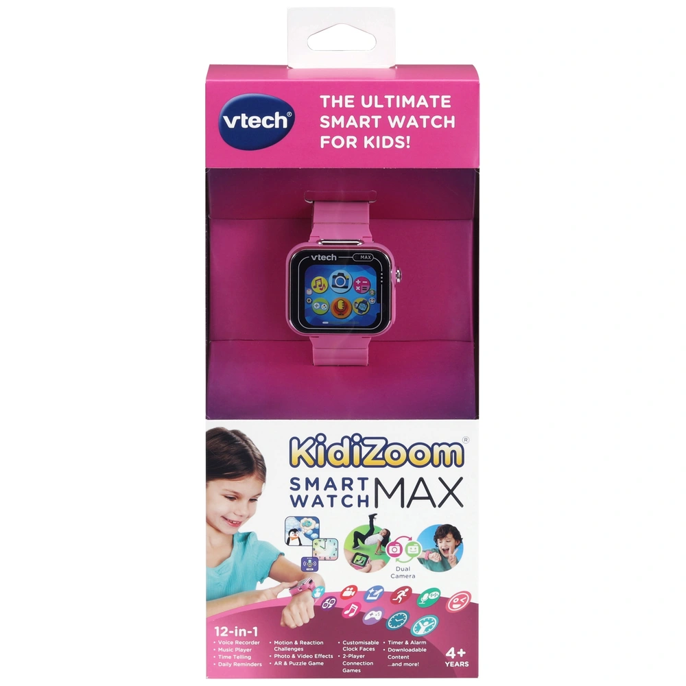 VTech KidiZoom Smart Watch Max Pink Smyths Toys UK