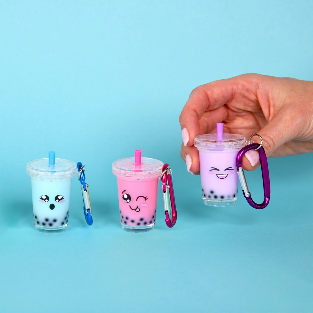 Ty Mini Boos Clips Schlüsselanhänger – Eule 'Moonlight', Lila/blau, Mit Quaste, 10 Cm