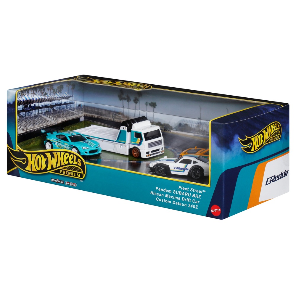 Hot Wheels Premium Car Culture Team Transport Drift GReddy SammlerKollektion 4erPack Smyths
