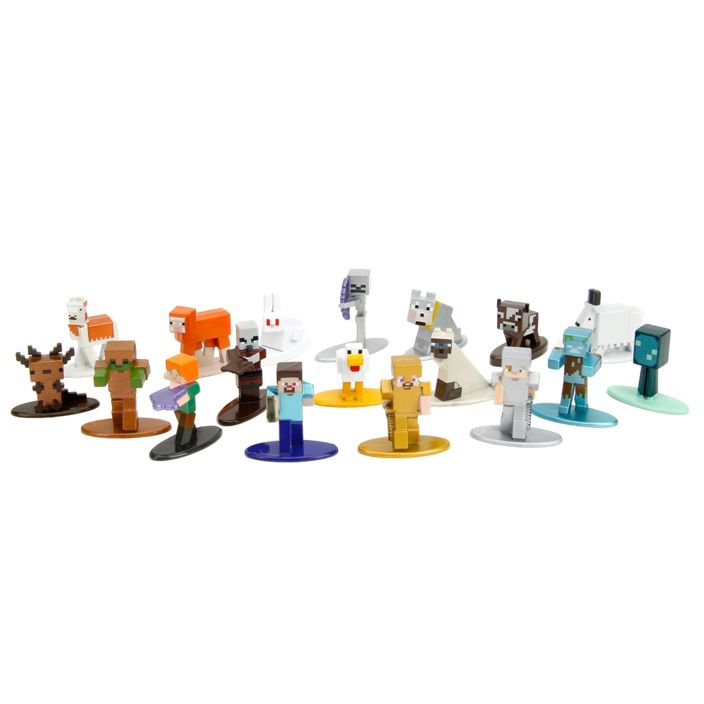 Minecraft - Caves & Cliffs Nano Metalfigs 18 Pack | Smyths Toys UK