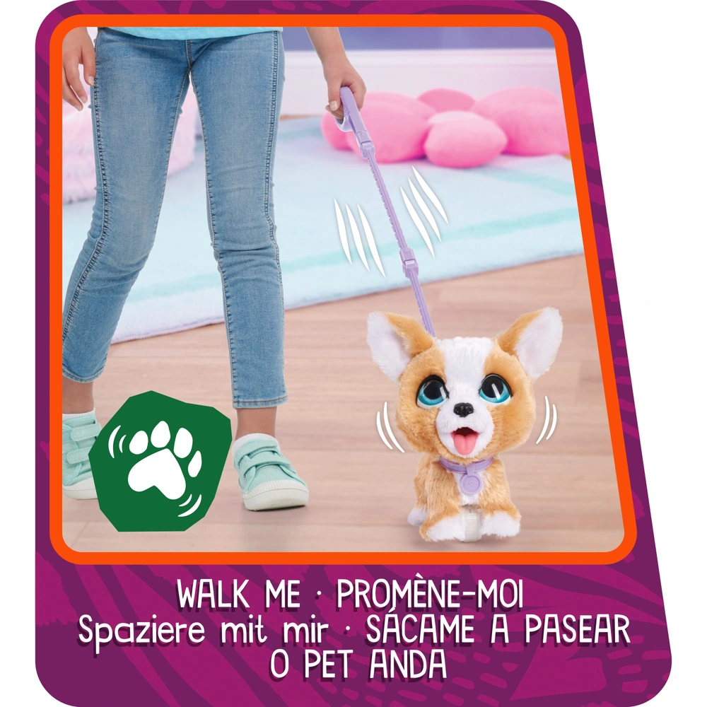 FurReal Peluche Interactive Corgi le Chien qui fait Popo