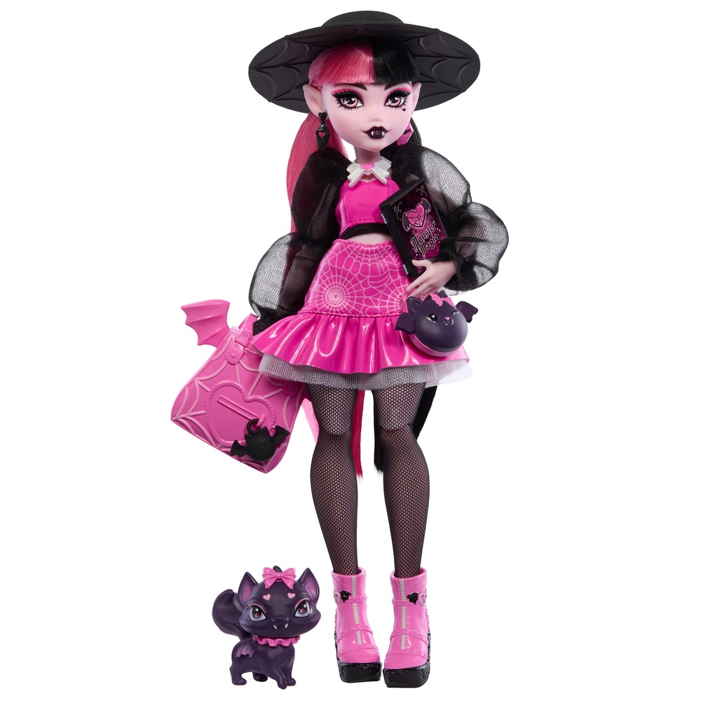 Monster High Puppe Draculaura mit Haustier und Zubehör | Smyths Toys ...