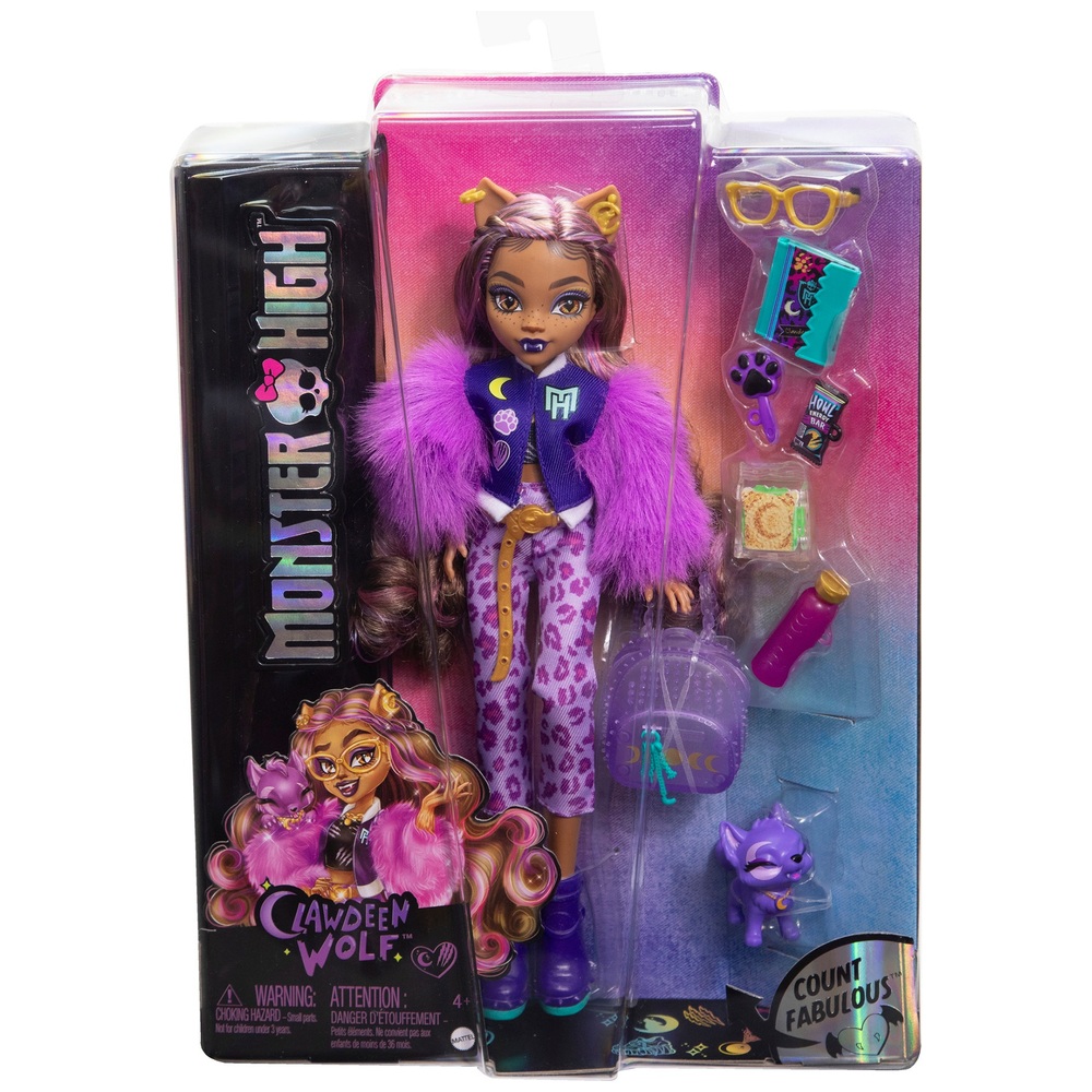 Monster High Clawdeen Wolf Doll with Pet and Accessories | Smyths Toys UK