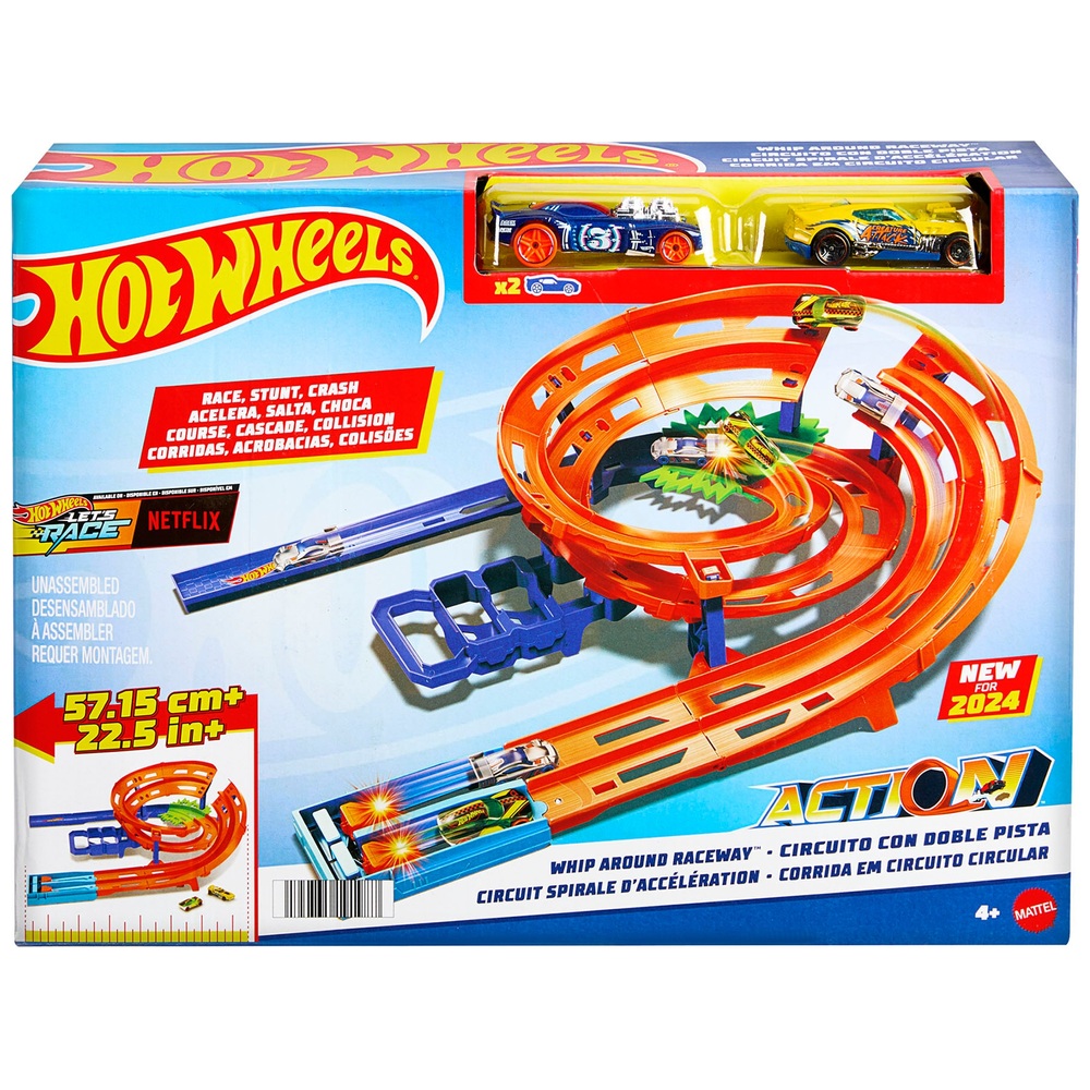 Hot Wheels Whip Around Raceway Track Playset | Smyths Toys UK