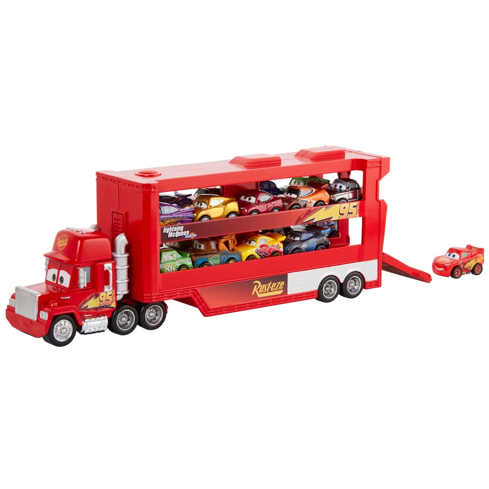 Disney Pixar Cars Mack Mini Racers Hauler Playset with 5 Mini Cars Racers Smyths Toys UK