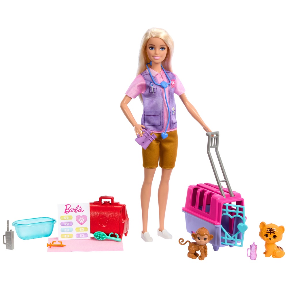 Barbie Poupée Avec Des Animaux De Compagnie Multicolore