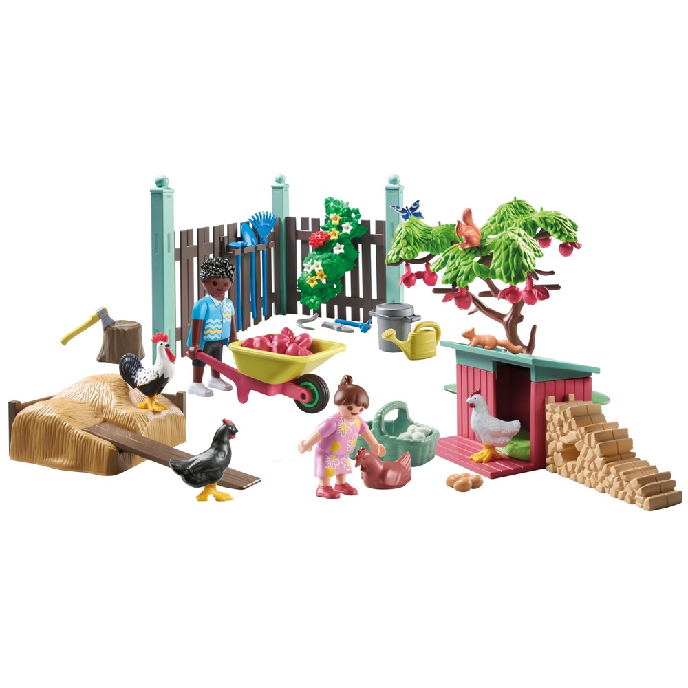 PLAYMOBIL myLife 71510 Kleine Hühnerfarm im Tiny Haus Garten Smyths