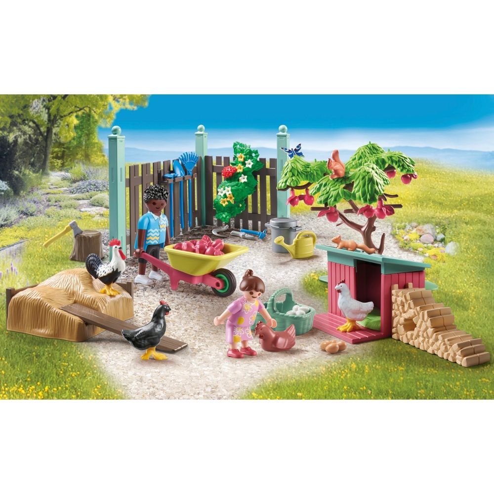 PLAYMOBIL myLife 71510 Kleine Hühnerfarm im Tiny Haus Garten Smyths