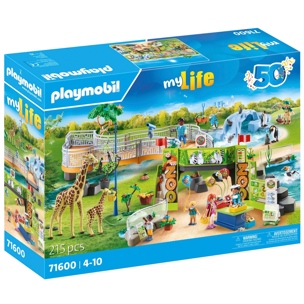 Playmobil My Life 71600 City Zoo 215 Piece Set Smyths Toys UK