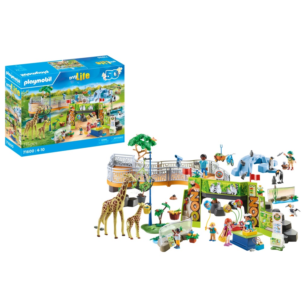 Playmobil My Life 71600 City Zoo 215 Piece Set | Smyths Toys UK