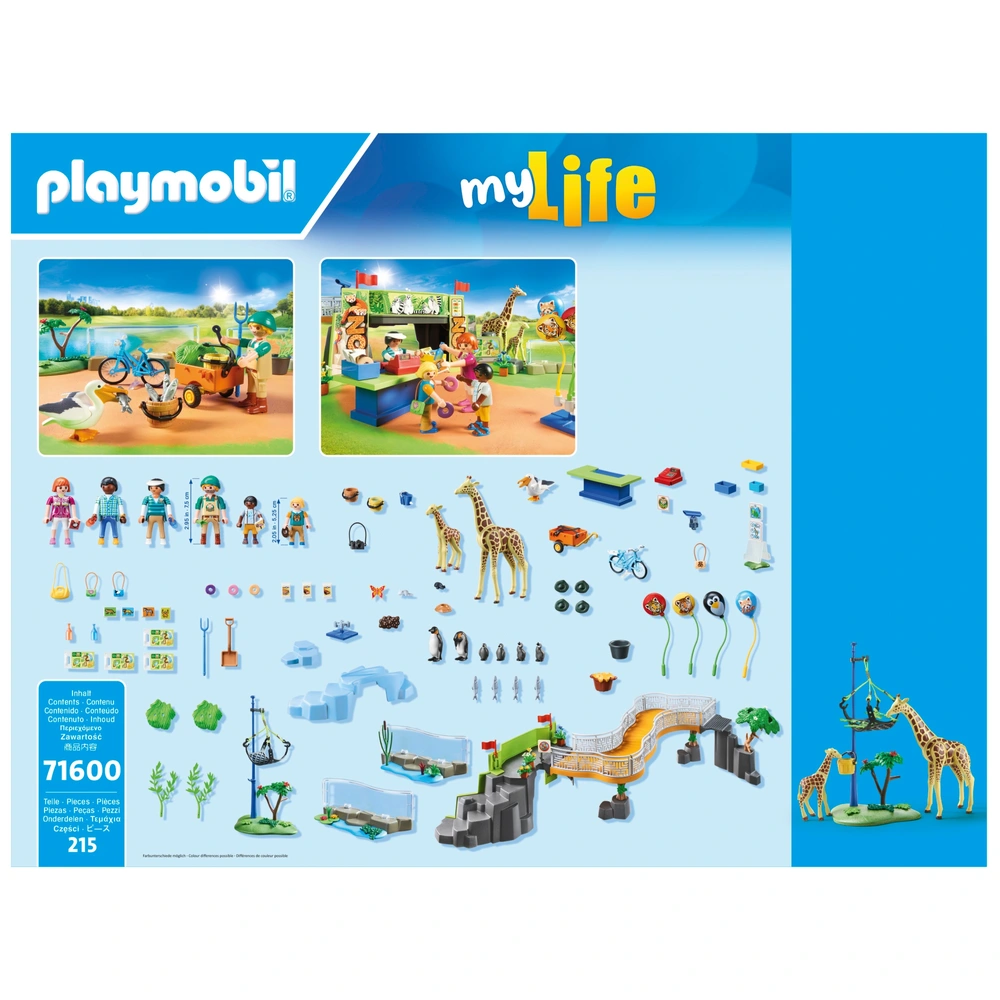 Playmobil My Life 71600 City Zoo 215 Piece Set Smyths Toys UK